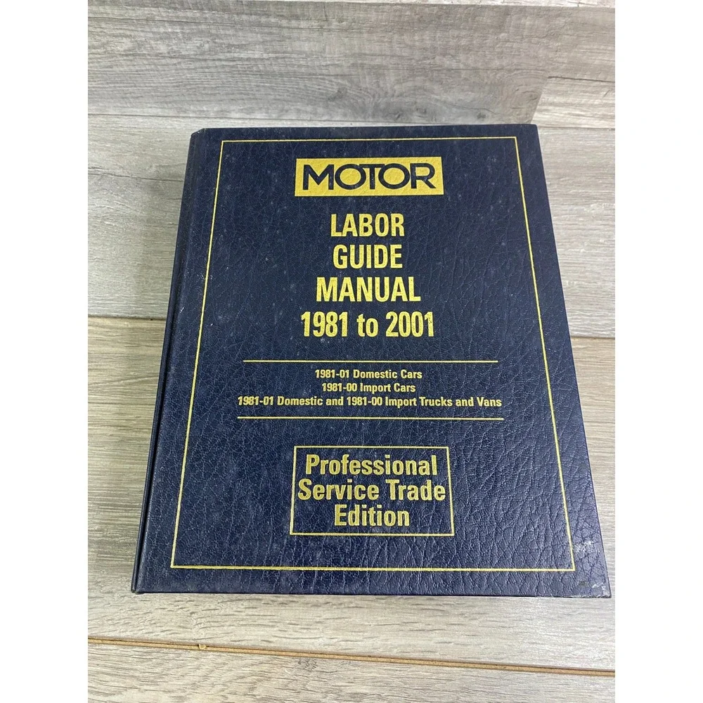 MOTOR Labor Guide Manual 1981 to 2001‎ Professional Service Trade Edition 18884